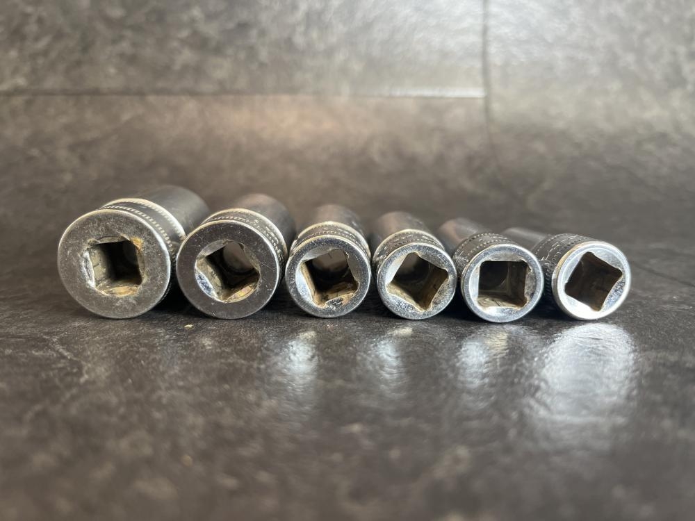 Snap-on スナップオン 3/8セミディープソケット 6個セット