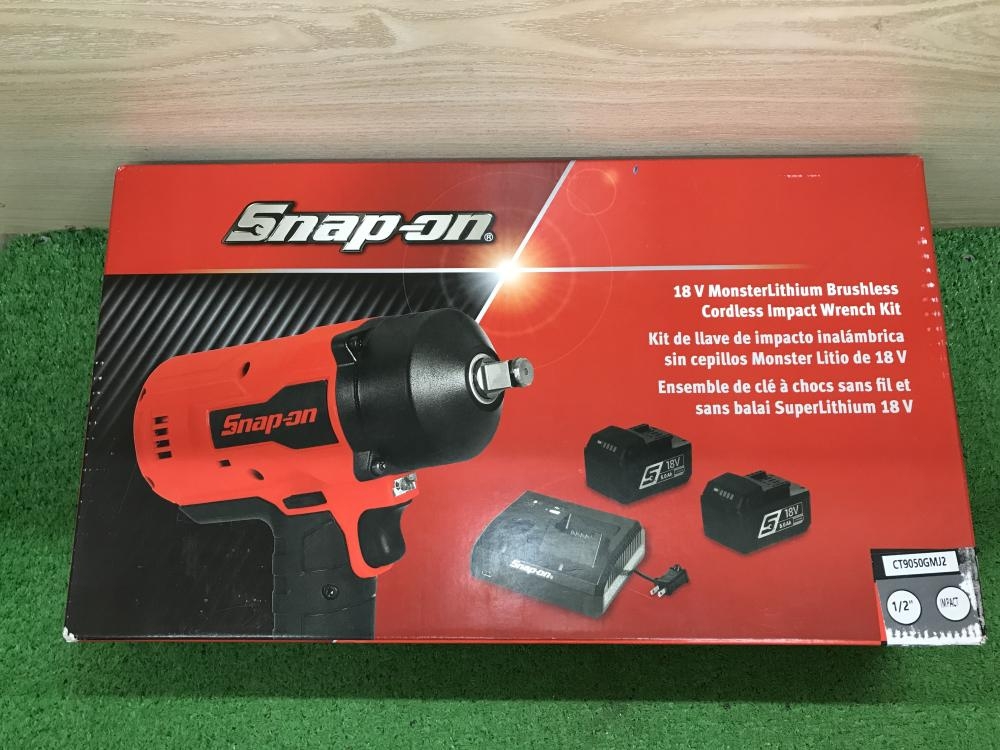 Snap-on 1/2コードレスインパクトレンチ CT9050GM ※バッテリー2個と充電器付属の中古 中古A(美品)  《神奈川・厚木》中古工具販売の専門店│ ツールオフ厚木店 ｜中古工具販売のツールオフ