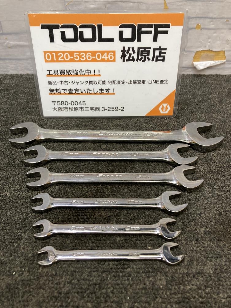 スナップオン Snap-on オープンエンドレンチ 6本セット VOM67B VOM78B VOM810B VOM1113Bの中古 中古C傷汚れあり  《大阪・松原》中古工具販売の専門店│ツールオフ松原店 ｜中古工具販売のツールオフ