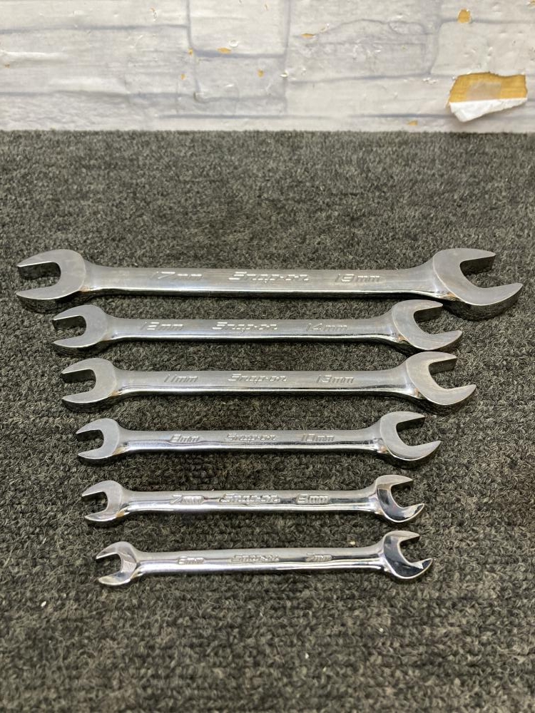 スナップオン Snap-on オープンエンドレンチ 6本セット VOM67B VOM78B VOM810B VOM1113Bの中古 中古C傷汚れあり  《大阪・松原》中古工具販売の専門店│ツールオフ松原店 ｜中古工具販売のツールオフ