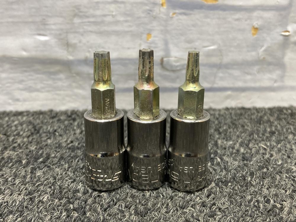 Snap-on スナップオン 1/4トルクスソケット3個セット TTXB25E・TTXB20E