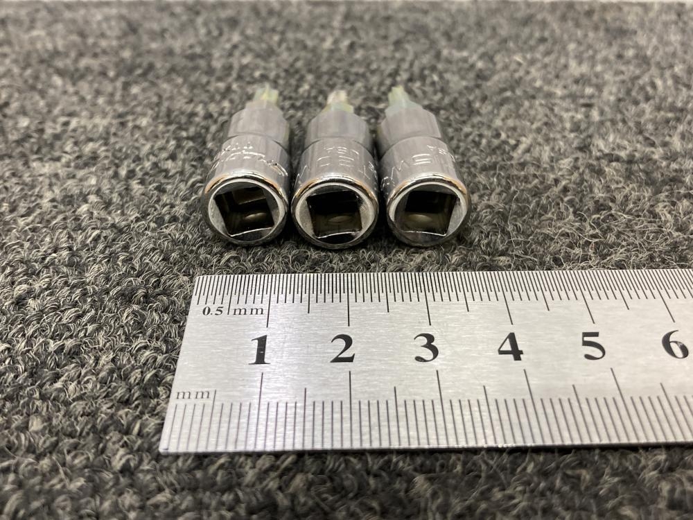 Snap-on スナップオン 1/4トルクスソケット3個セット TTXB25E・TTXB20E