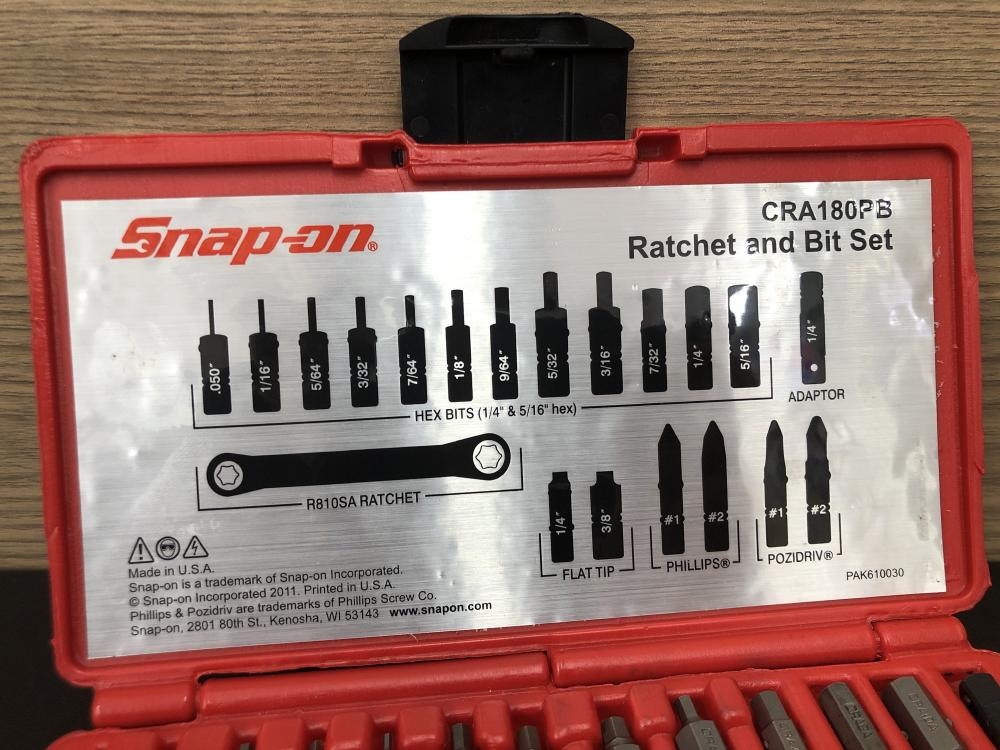 Snap-on スナップオン ビットケースセット PB46A他の中古 中古C傷汚れ