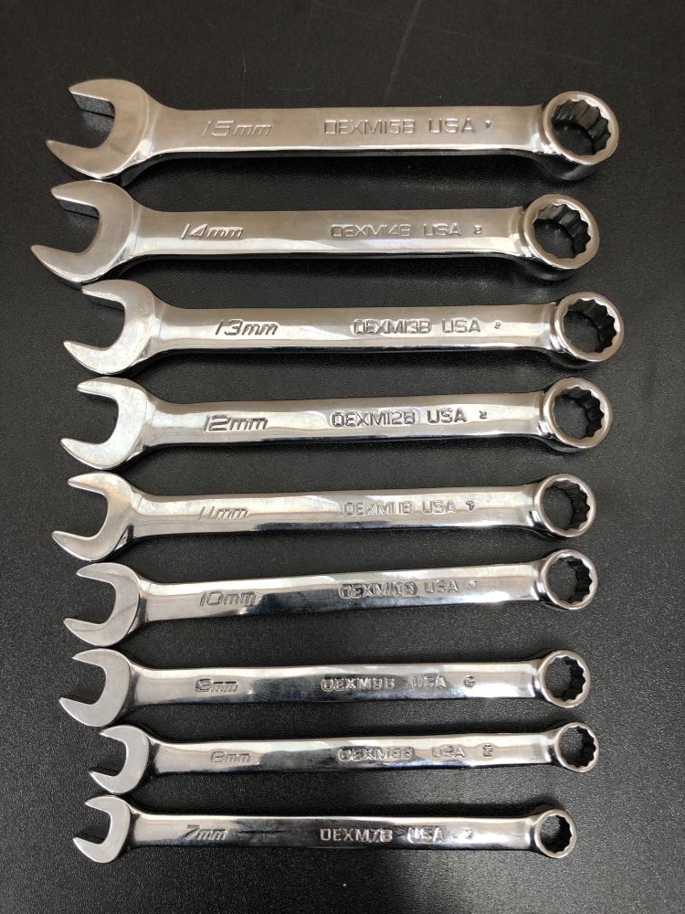 Snap-on スナップオン コンビネーションレンチ9本セット OEXM（7・8・9・10・11・12・13・14・15）の中古 中古C傷汚れあり  《埼玉・鴻巣》中古工具販売の専門店│ ツールオフ鴻巣店 ｜中古工具販売のツールオフ