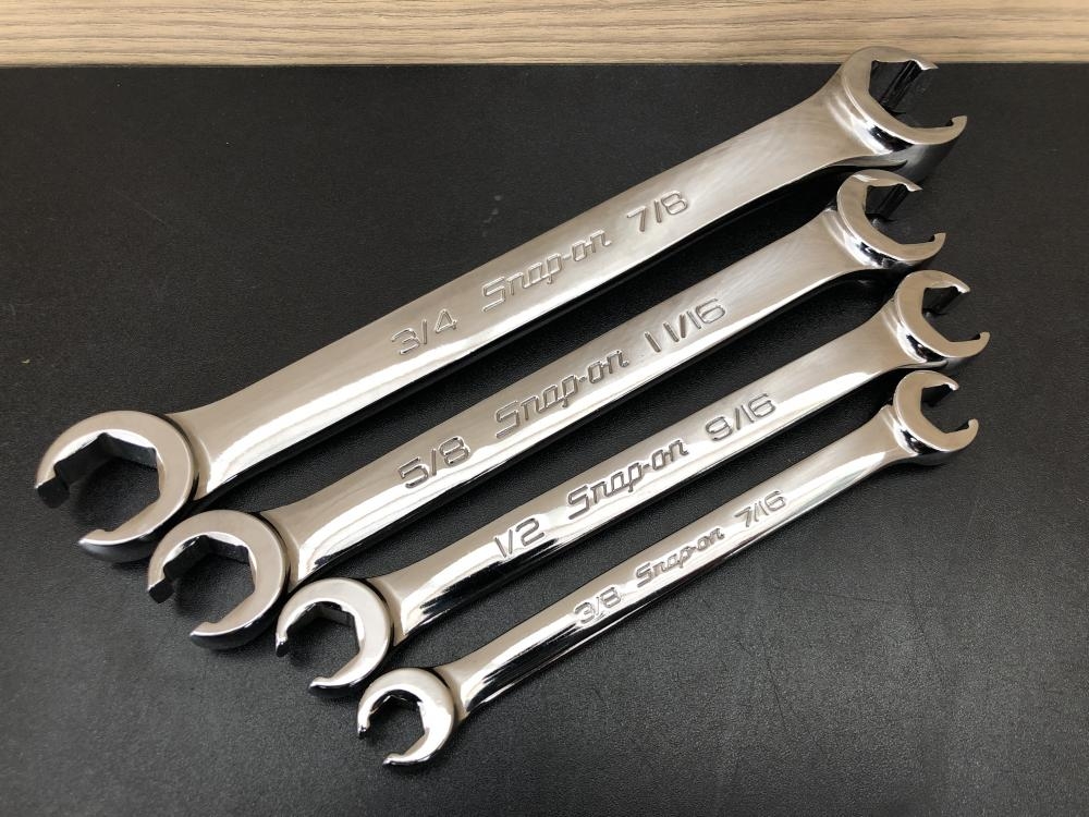 Snap-on スナップオン ダブルフレアナットレンチ4本セット RXFS（1214・1618・2022・2428）の中古 中古C傷汚れあり  《埼玉・鴻巣》中古工具販売の専門店│ ツールオフ鴻巣店 ｜中古工具販売のツールオフ