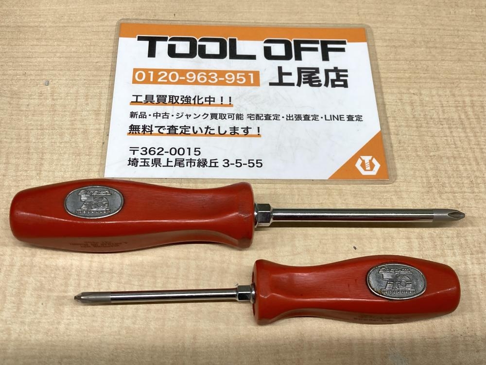 Snap-on スナップオン プラスドライバー 2本セット SDDP31/42の中古 中古B使用感あり 《埼玉・上尾》中古工具販売の専門店│  ツールオフ上尾店 ｜中古工具販売のツールオフ