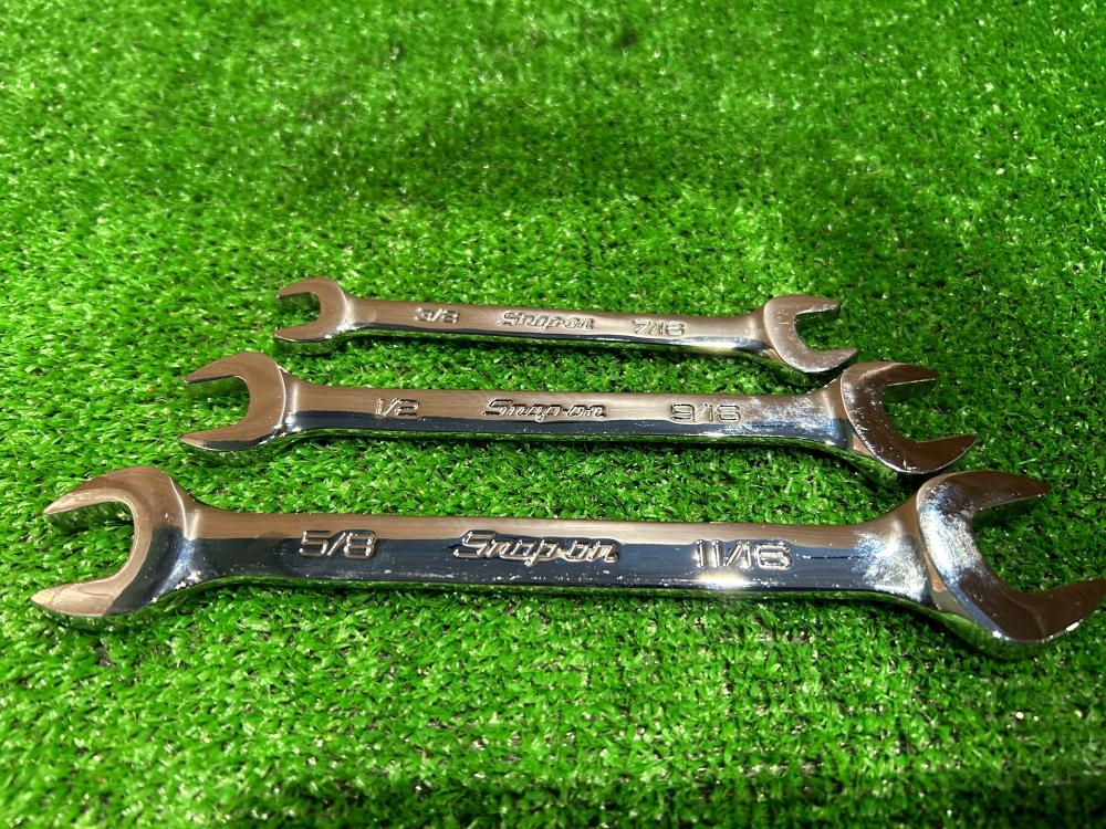 Snap-on オープンエンドレンチ インチサイズ VO1214/1618/2022Bの中古