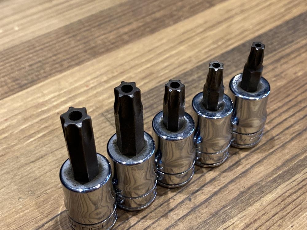 Snap-on 3/8トルクスソケット5個セット FTXR50Eの中古 中古B使用感あり