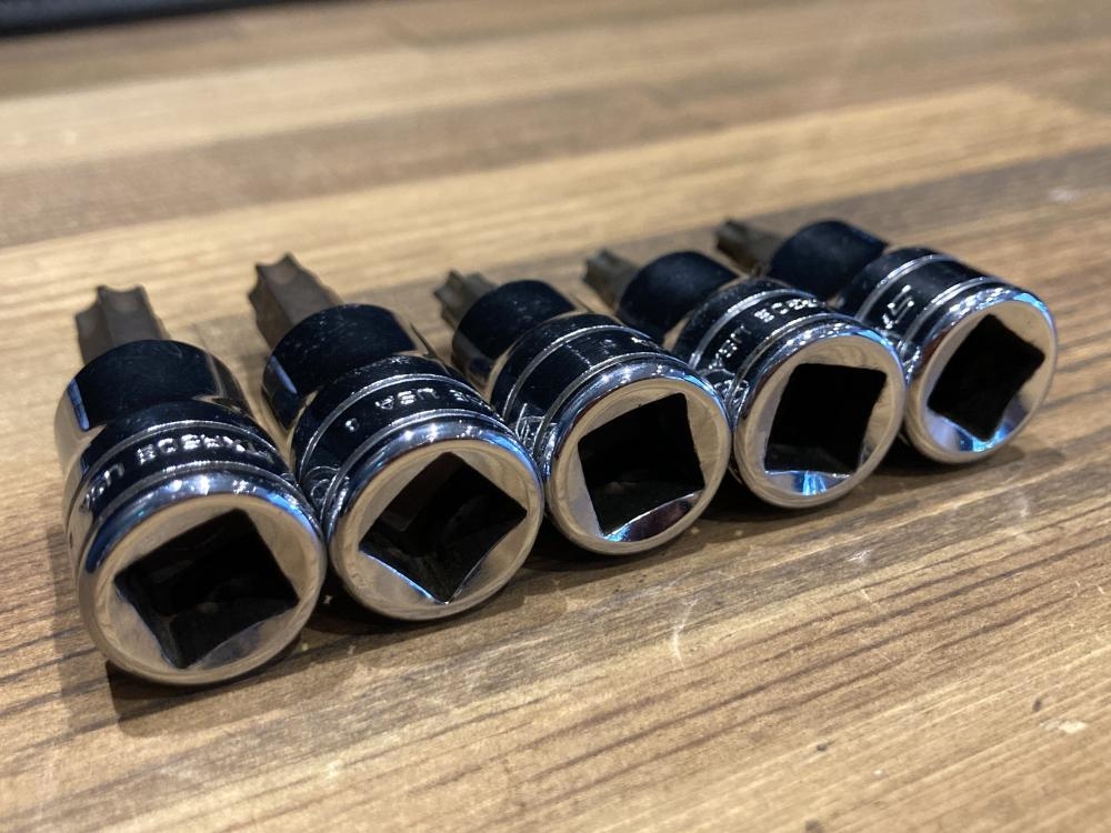 Snap-on 3/8トルクスソケット5個セット FTXR50Eの中古 中古B使用感あり