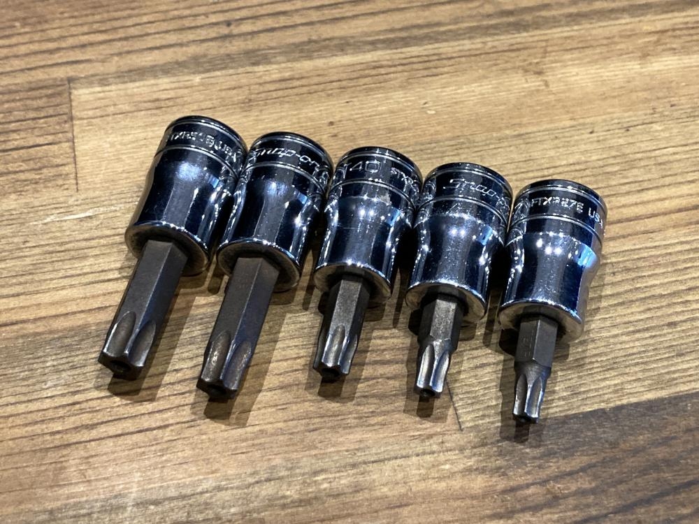 Snap-on 3/8トルクスソケット5個セット FTXR50Eの中古 中古B使用感あり