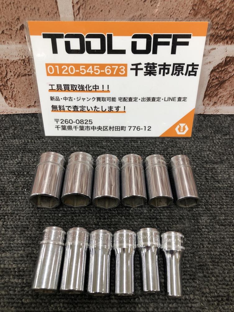 スナップオン Snap-on 3/8セミディープソケットセット 12個