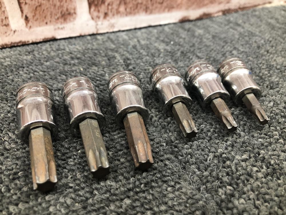 スナップオン 3/8トルクスソケット6個セット FTX27E.30E.40E.45E.47E 