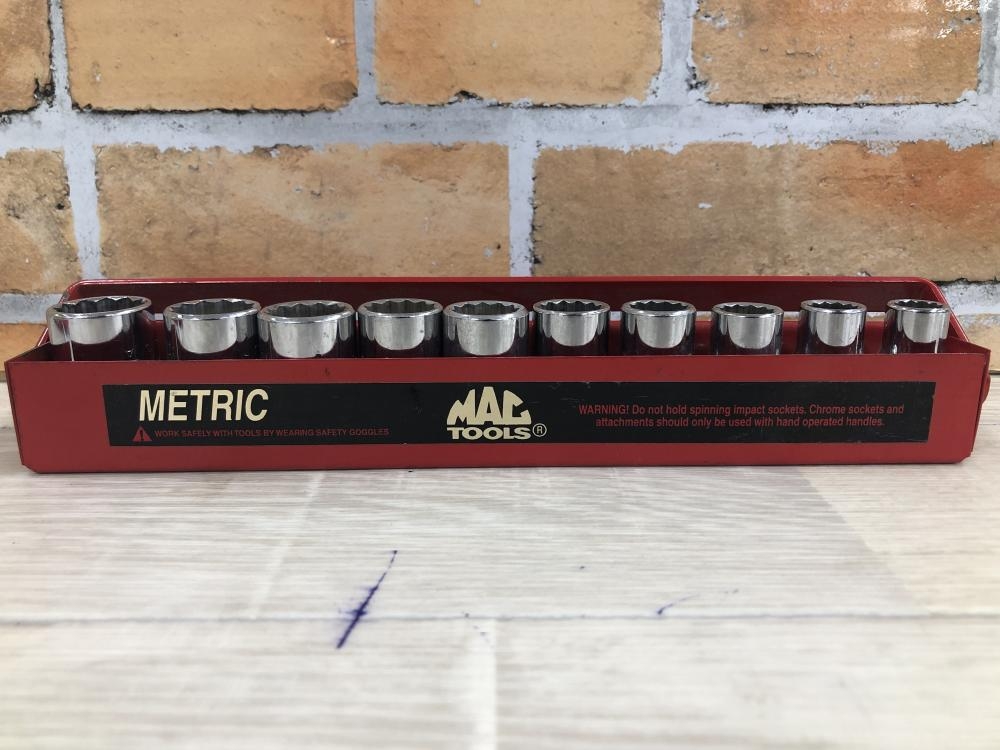 マックツール MacTools 1/2 ソケット10本セット 10mm～19mm（1mm刻み