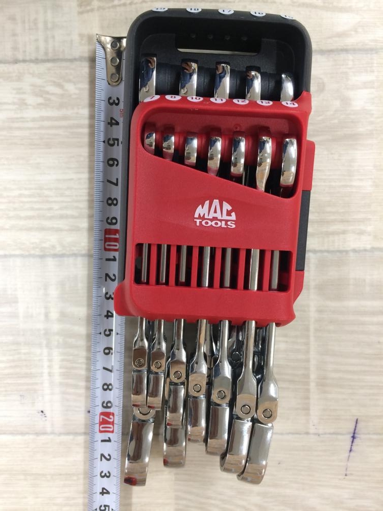 MACTOOLS フレックスギアレンチセット 12個 PTTRAY-12 19mm-7mmの中古 未使用品 《東京・八王子》中古工具販売の専門店│  ツールオフ八王子店 ｜中古工具販売のツールオフ