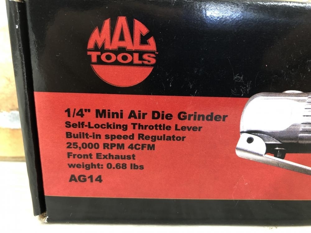 MACTOOLS 1/4ミニダイグラインダー AG14の中古 未使用品 《東京・八王子》中古工具販売の専門店│ ツールオフ八王子店 ｜中古工具販売の ツールオフ