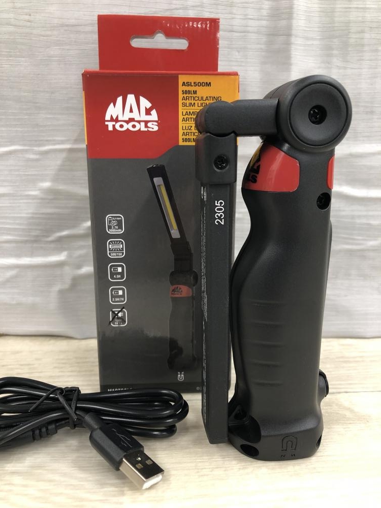 MACTOOLS 折りたたみ可能 スリムLEDワークライト ASL500M 500lmの中古 未使用品 《東京・八王子》中古工具販売の専門店│ ツールオフ八王子店  ｜中古工具販売のツールオフ