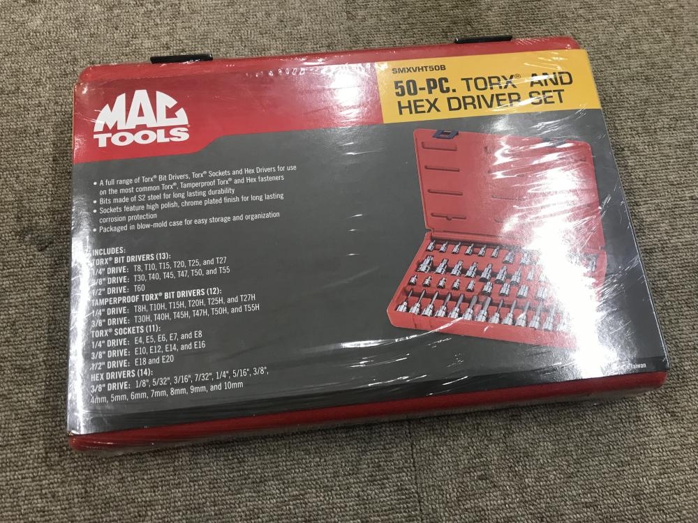 MACTOOLS マスタートルクスヘックスドライバーセット SMXVHT50Bの中古 未使用品 《千葉》中古工具販売の専門店│ ツールオフ千葉幕張店  ｜中古工具販売のツールオフ