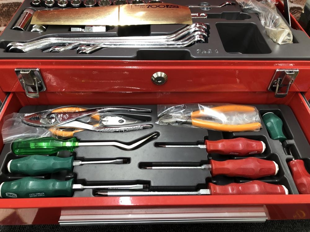 トネ TONE 工具セット ツールセット AUTO MECHANIC SET 700AG ※長期保管品の中古 未使用品  《千葉・市原》中古工具販売の専門店│ ツールオフ千葉市原店 ｜中古工具販売のツールオフ