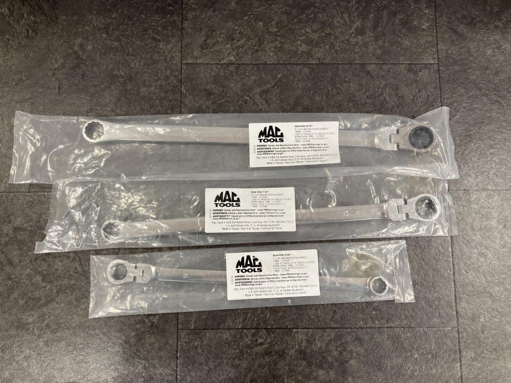 MACTOOLS ダブルボックスフレックスラチェットレンチ RDBL1912、1712
