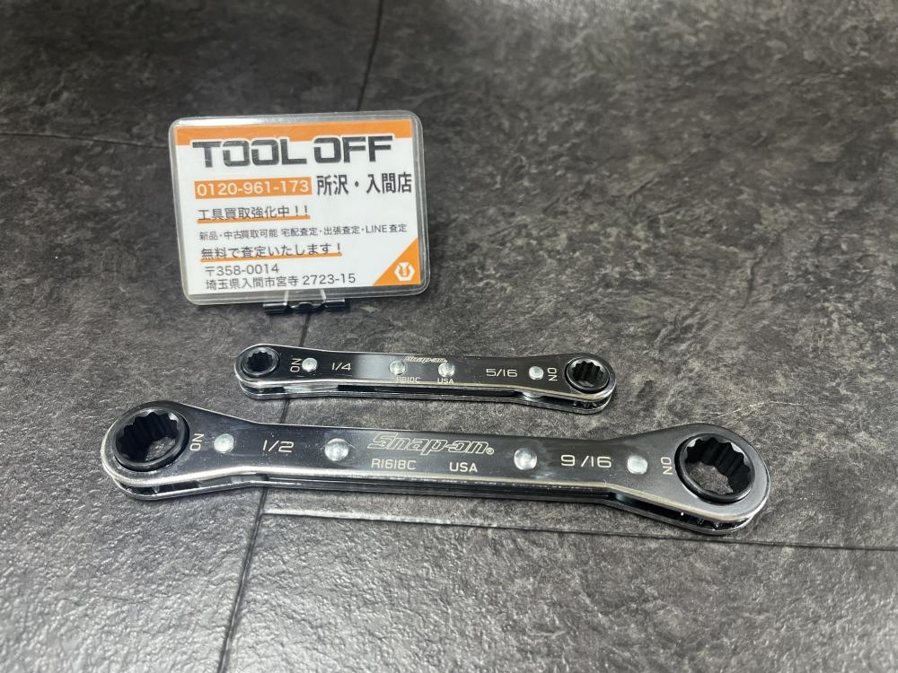 # 中古品 スナップオン snap-on 板ラチェット ミリサイズ ２本セット 8mm-10mm 12mm-14mm 人気メーカー！ Snap-on⁄スナップオン ロートルクスパナ 13㎜×15