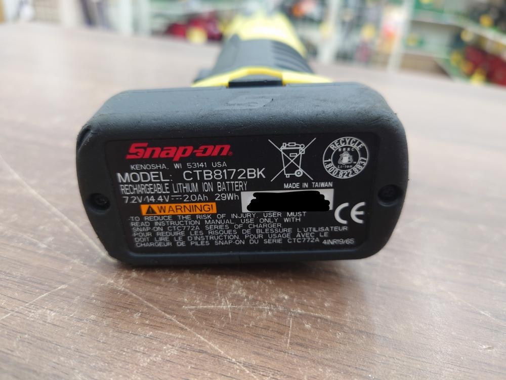 スナップオン Snap-on 3/8コードレスラチェット CTR861HVの中古 中古B使用感あり 《千葉・柏》中古工具販売の専門店│ ツールオフ柏店  ｜中古工具販売のツールオフ