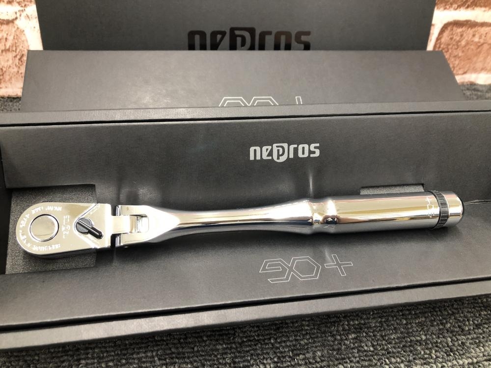 ネプロス 9.5sqフレックスラチェットハンドル NBR390AFの中古 未使用品