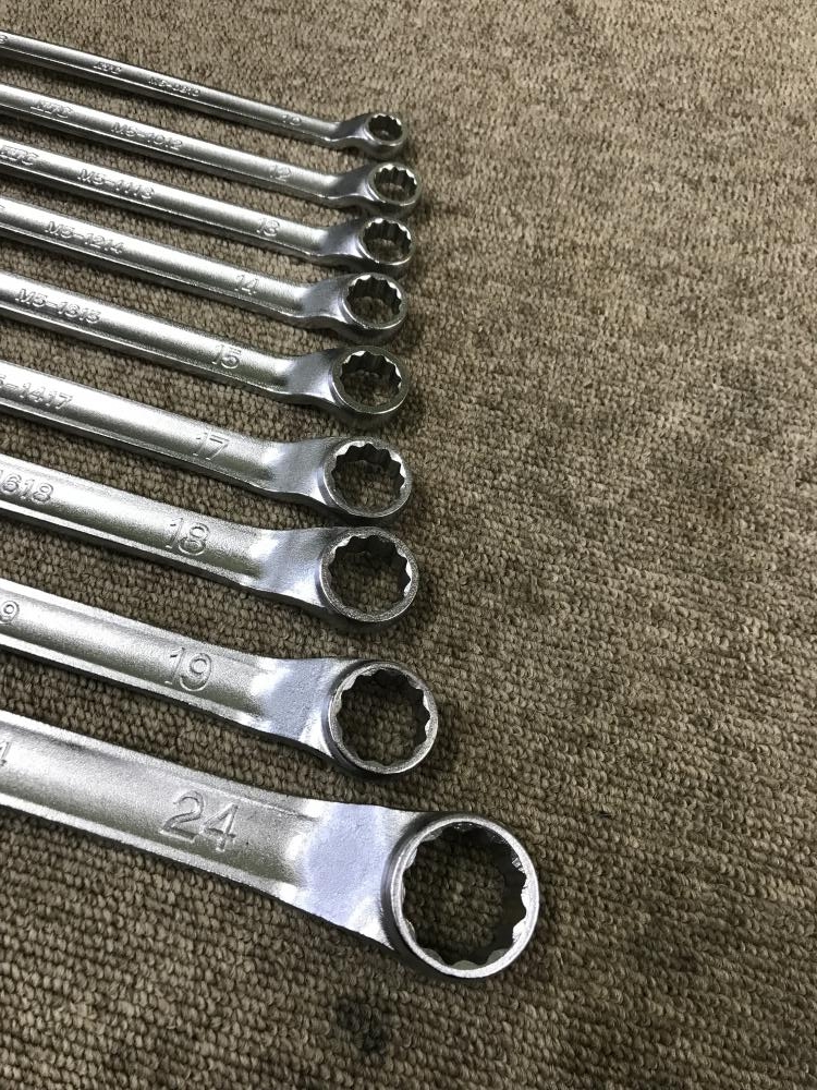 KTC オフセットメガネレンチ 8本 M5-0810~1719の中古 中古C傷 KTC オフセットメガネレンチ 8本 M5-0810~1719の中古 中古C傷