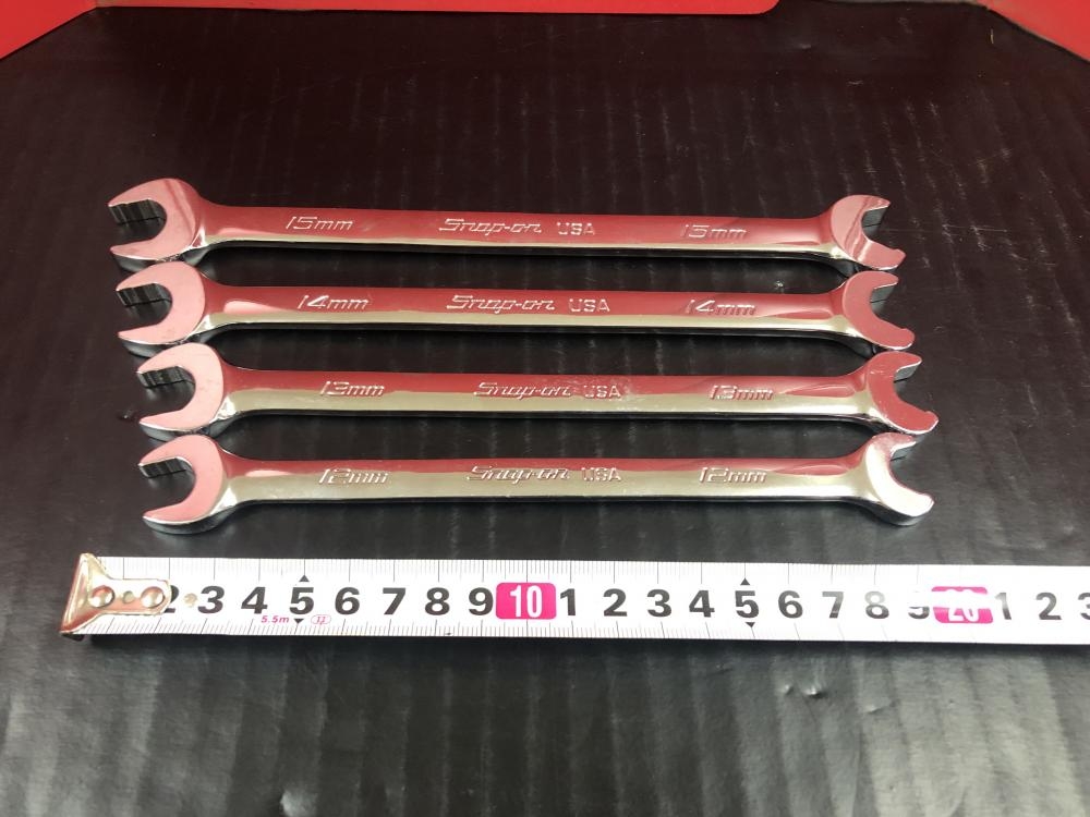 Snap-on スナップオン オープンエンドレンチセット SRSM12～15 4本