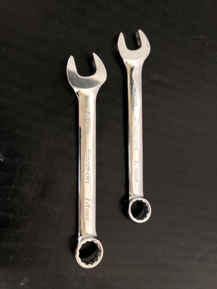 スナップオン コンビネーションレンチ2本セット（14㎜.13㎜） OEXM14B