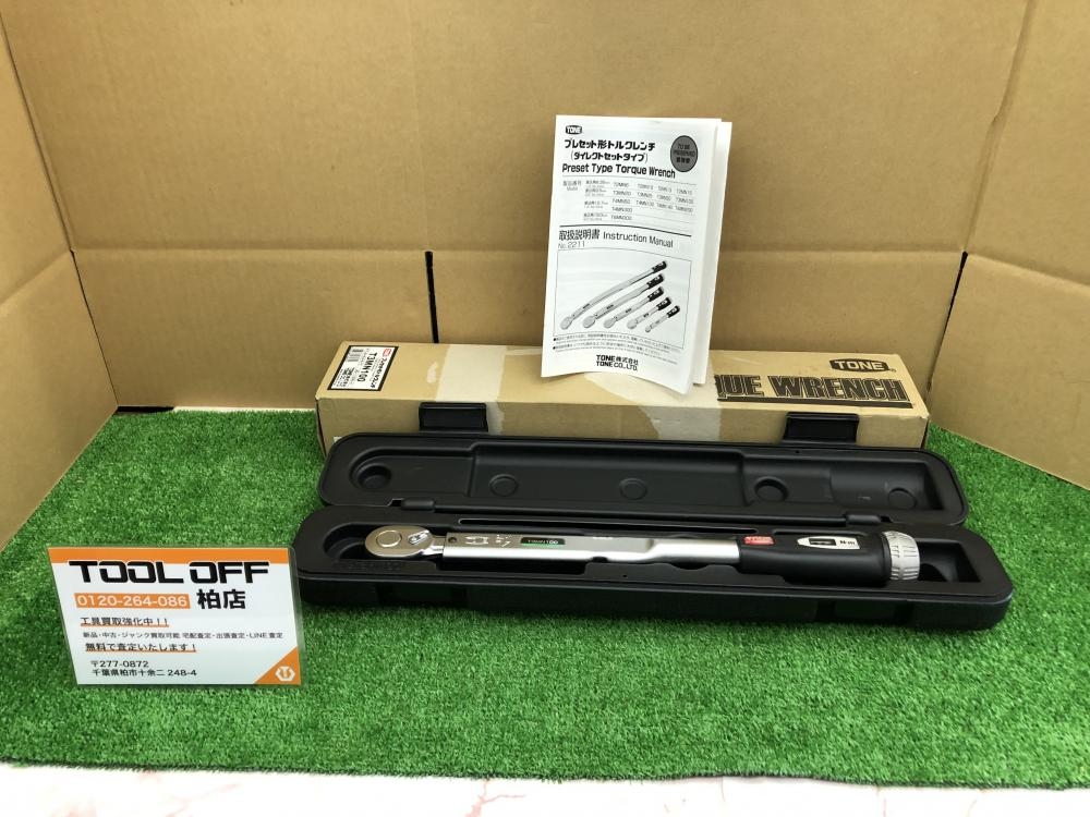 TONE 3/8sq プレセット型トルクレンチ T3MN100の中古 未使用品 《千葉