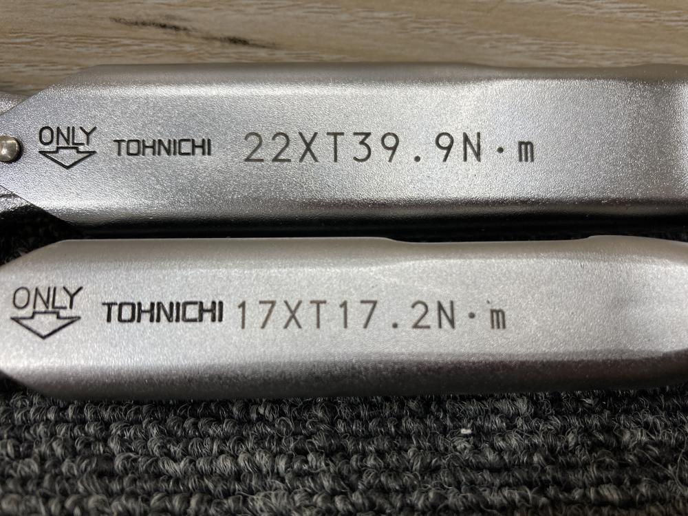 TOHNICHI トルクレンチ 2本セット 22xT39.9N・m 17xT17.2N・mの中古