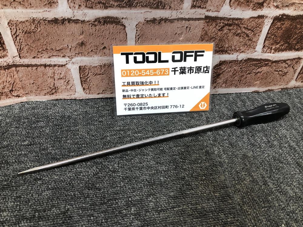 スナップオン Snap-on ロングマイナスドライバー ハードグリップ 黒