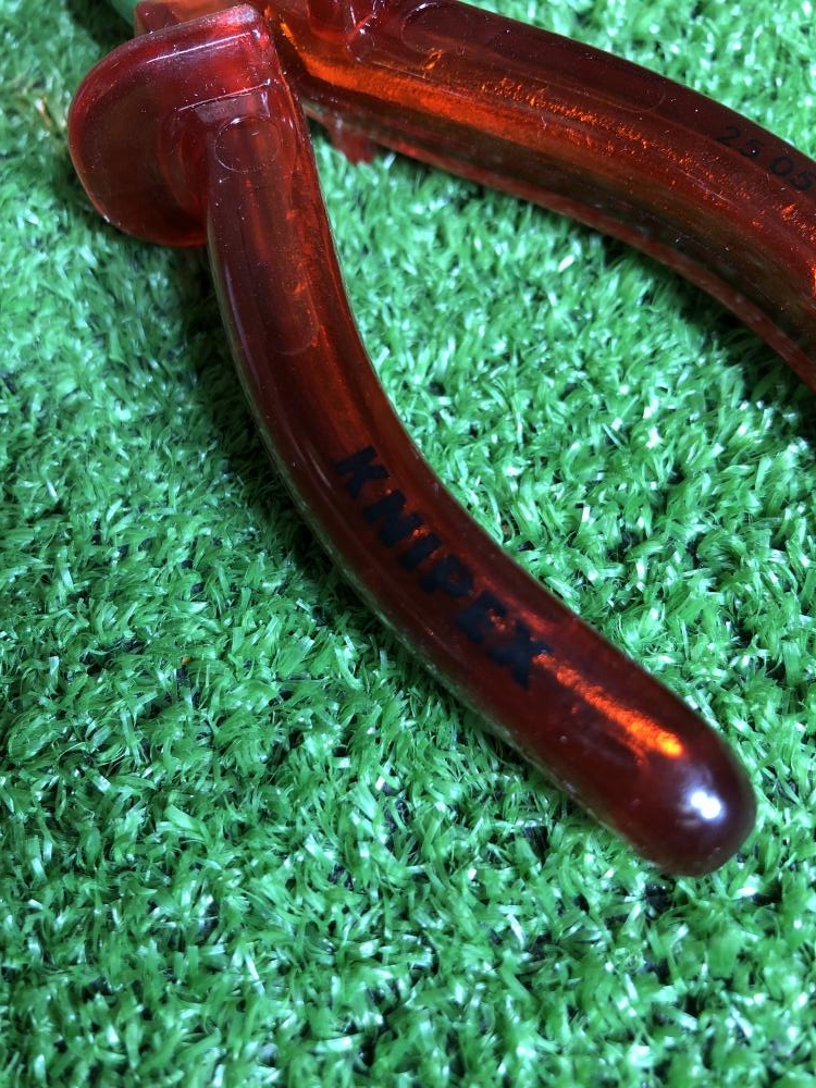 クニペックス KNIPEX 特注ラジオペンチ クリアレッド 2505-140S1