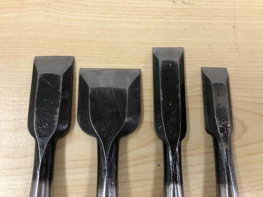 メーカー不明 追入ノミ4本セット 播州三木 チョボ助 5分 6分 8分