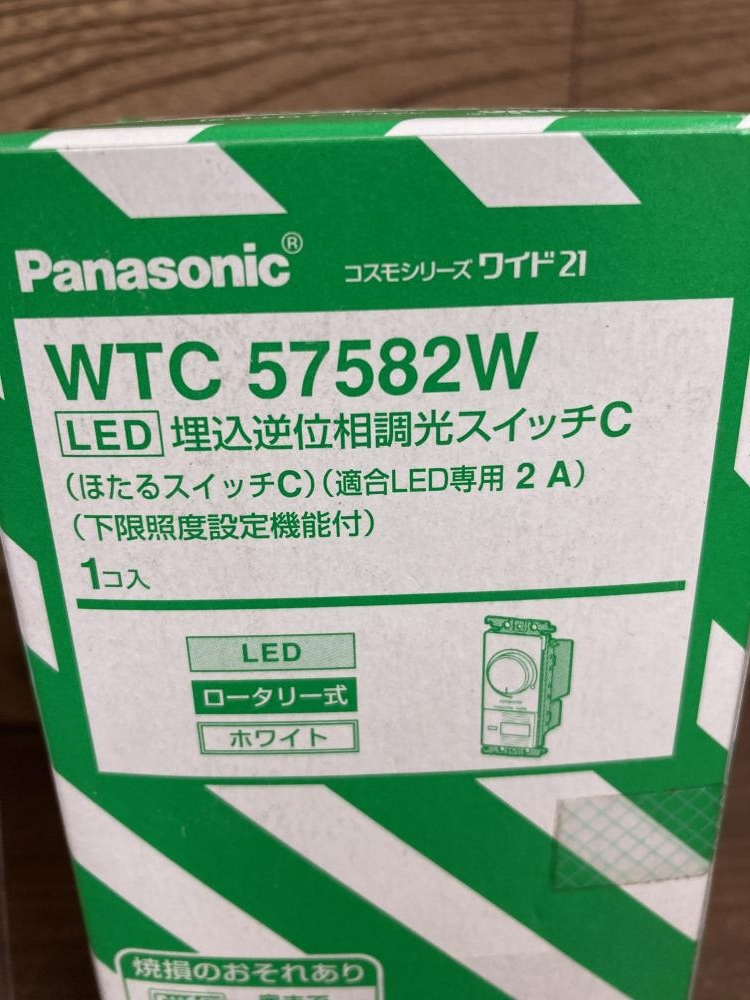 パナソニック 埋込逆位相調光スイッチC WTC57582Wの中古 未使用品 《群馬・高崎》中古工具販売の専門店│ ツールオフ高崎店  ｜中古工具販売のツールオフ