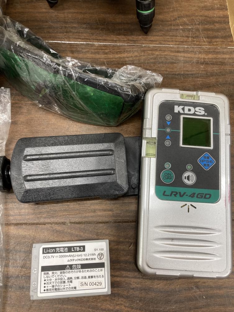 ムラテックKDS グリーンレーザー墨出し器 ATL-66RGの中古 ジャンク ムラテックKDS グリーンレーザー墨出し器 ATL-66RGの中古 ジャンク