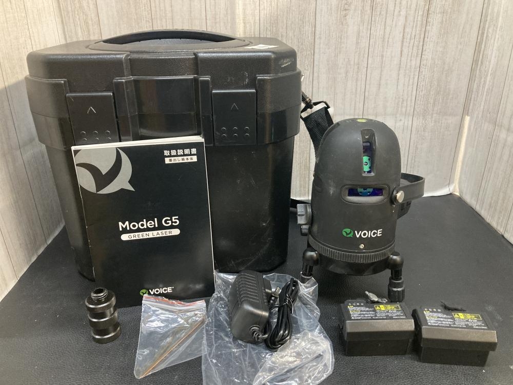 VOICE 5ライングリーンレーザー墨出し器 Model-G5の中古 中古B使用感