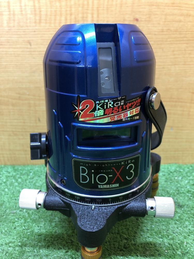 YAMASHIN Bio-X3 レーザー墨出し器 ※通電のみ確認 動作を保証するものではありません【リライズ野田愛宕店】【店頭取引限定】【中古】管理番号：ITBOKIH296NP i6EXcjbrGGJLvi9Qe5uS4yhbjIHq0H
