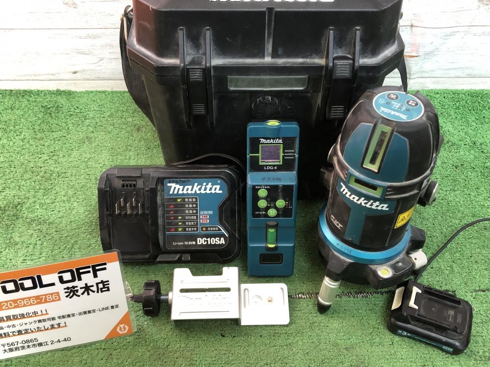 マキタ　レーザー墨出し機　グリーンレーザー　充電器付 マキタレーザー墨出し機グリーンレーザー充電器付