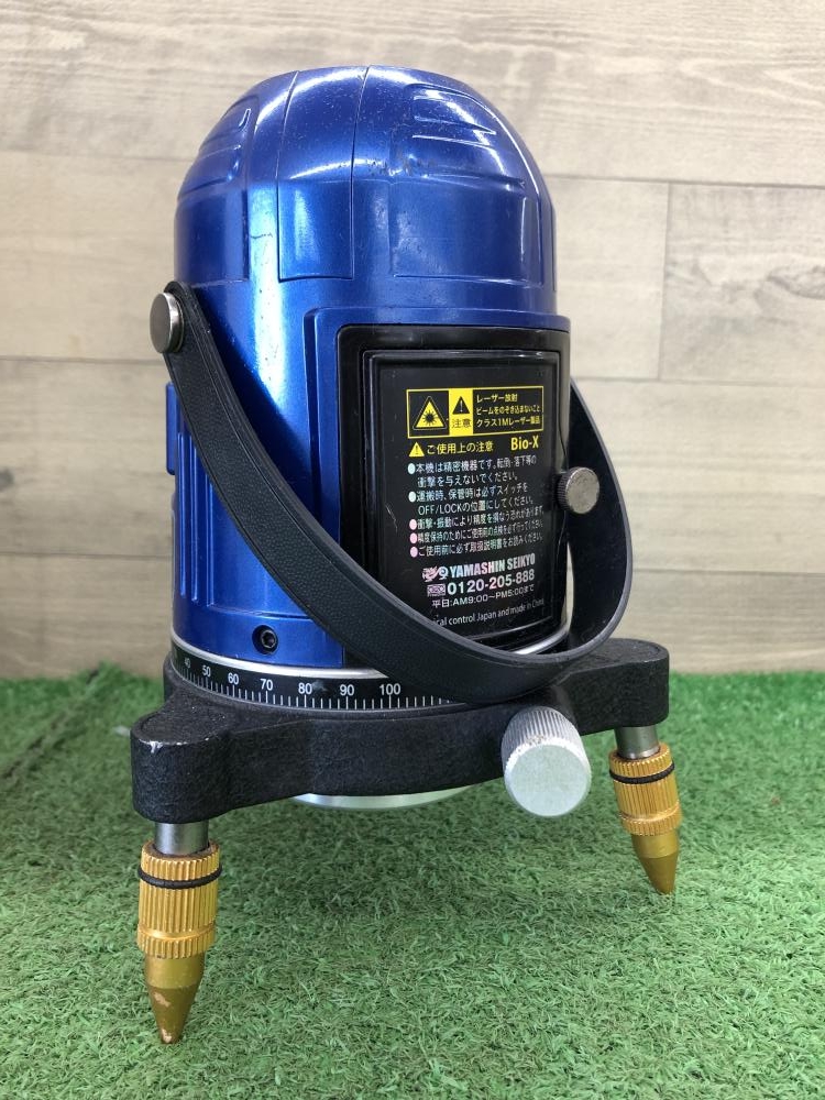 YAMASHIN Bio-X3 レーザー墨出し器 ※通電のみ確認 動作を保証するものではありません【リライズ野田愛宕店】【店頭取引限定】【中古】管理番号：ITBOKIH296NP i6EXcjbrGGJLvi9Qe5uS4yhbjIHq0H