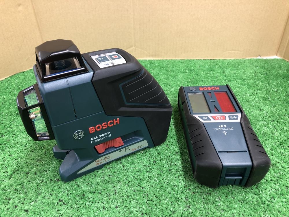 ボッシュ レーザー墨出し器 受光器セット GLL3-80P LR2の中古