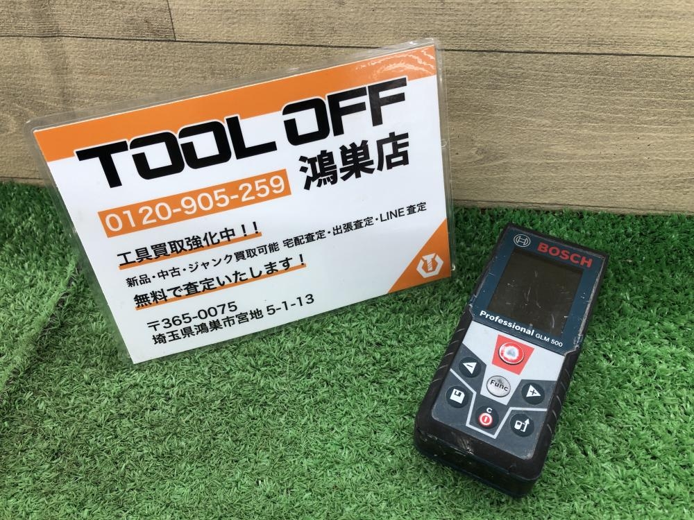 ボッシュ BOSCH レーザー距離計 GLM500 未校正の中古 中古C傷汚れあり