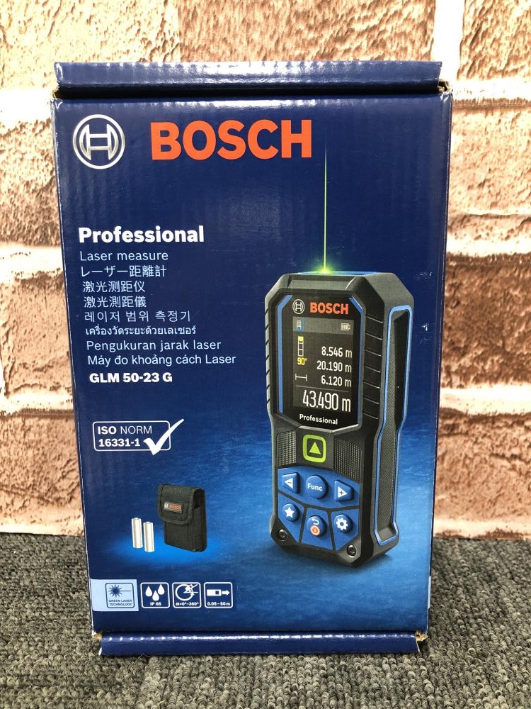 BOSCH グリーンレーザー距離計 GLM 50-23 Gの中古 未使用品 《千葉・市原》中古工具販売の専門店│ ツールオフ千葉市原店  ｜中古工具販売のツールオフ