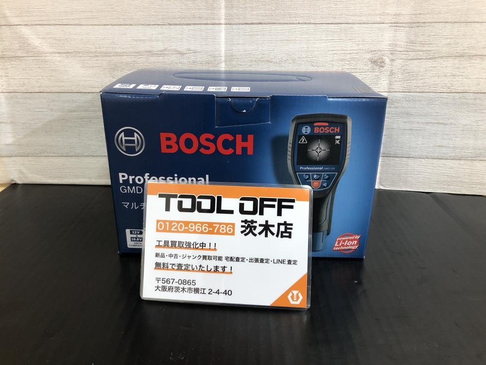 BOSCH マルチ探知機 GMD120の中古 未使用品 《大阪・茨木》中古工具販売の専門店│ ツールオフ茨木店 ｜中古工具販売のツールオフ