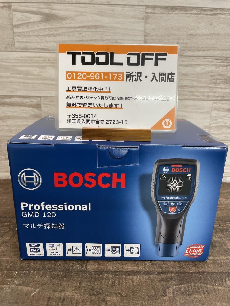 BOSCH マルチ探知機 GMD120の中古 未使用品 《埼玉・入間》中古工具販売の専門店│ ツールオフ所沢入間店 ｜中古工具販売のツールオフ