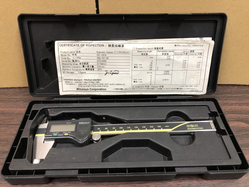 ミツトヨ デジタルノギス CD-15CXの中古 中古B使用感あり 《神奈川