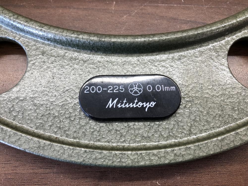 大注目 ミツトヨ 中古C傷汚れ 0.01mmの中古 200-225 マイクロメーター メンテナンス