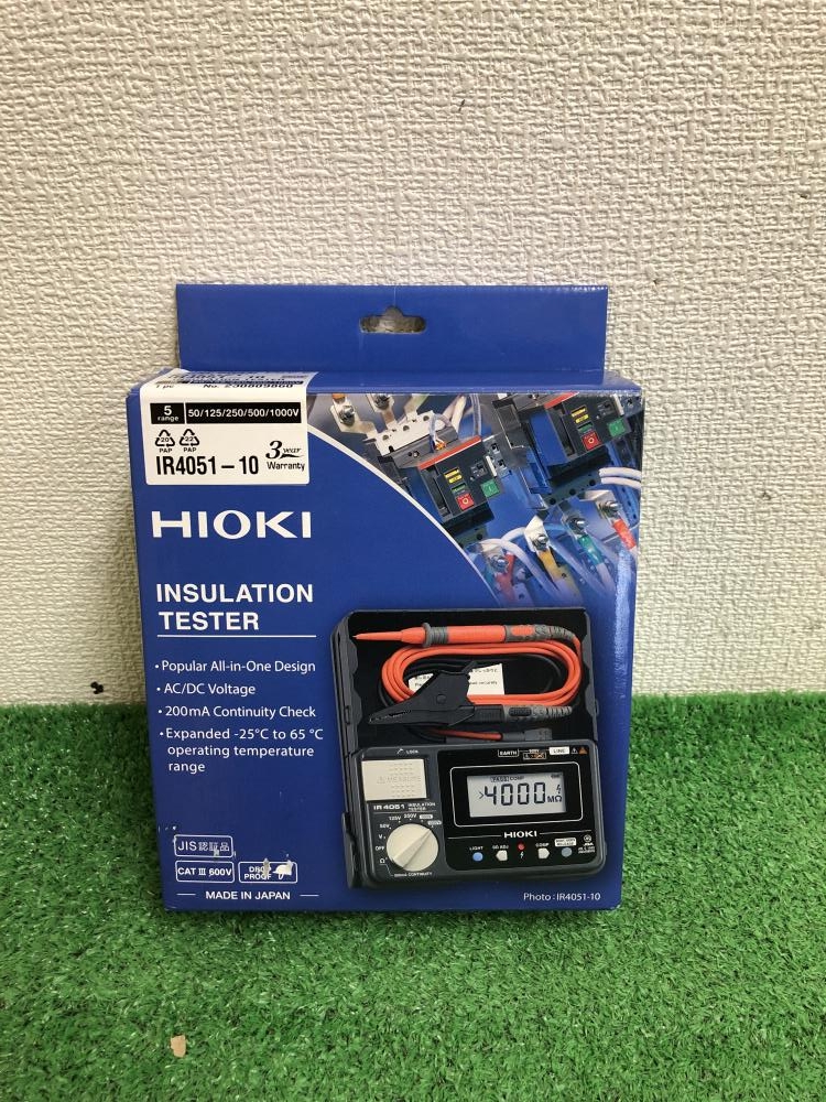 HIOKI デジタル絶縁抵抗計 IR4051-10の中古 未使用品 《神奈川・川崎