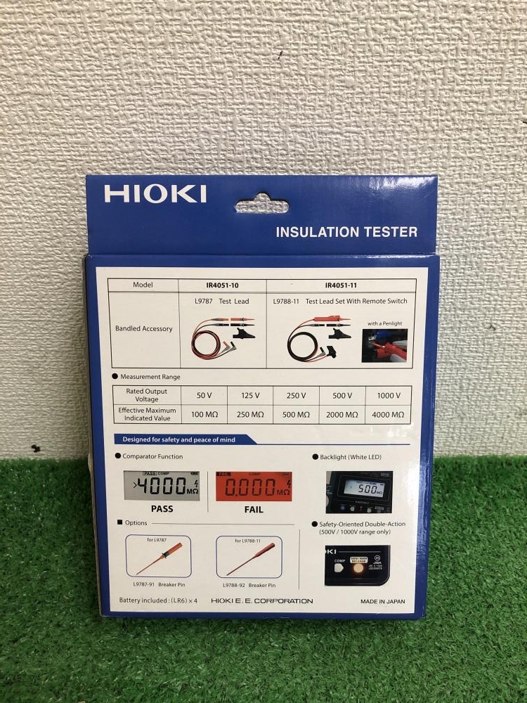 HIOKI デジタル絶縁抵抗計 IR4051-10の中古 未使用品 《神奈川・川崎》中古工具販売の専門店│ ツールオフ神奈川・川崎店  ｜中古工具販売のツールオフ