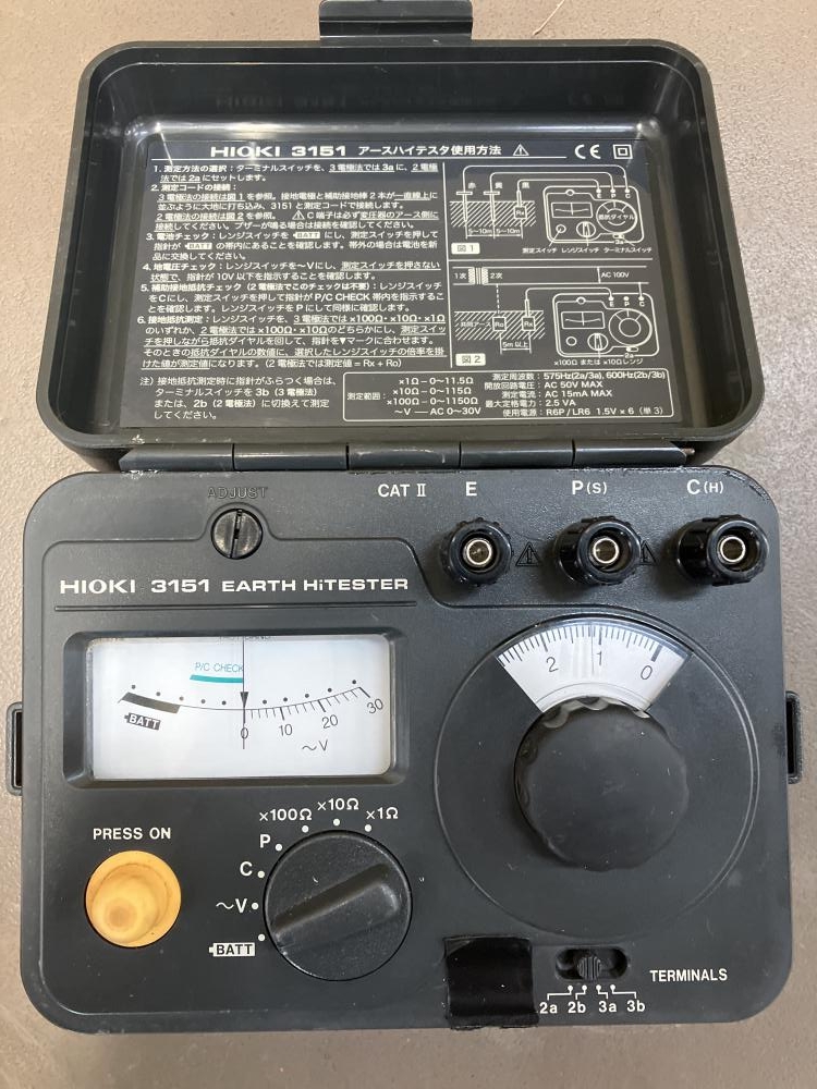HIOKI アースハイテスタ 接地抵抗計 3151の中古 中古B使用感あり